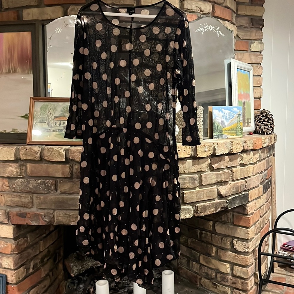 LISA BAYNE LARGE SHEER DRESS